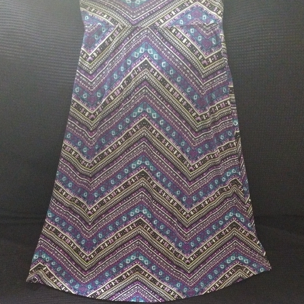 Purple and Pink A-Line Midi Skirt for Resort Wear​​
